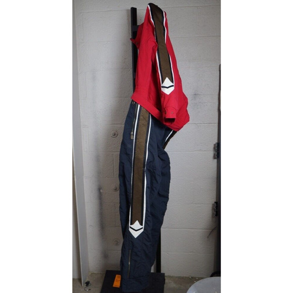 Bogner Ski Suit One Piece Snowsuit Snow Bib Apres Sport Red Vtg Large MENS 42 L - Picture 5 of 10